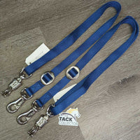 2/Pr Soft Nylon Web Cross Ties, adjustable *xc/like new, clean, mnr stains
