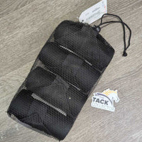 4 Stretchy Nylon Leg Wraps, mesh bag *like new, clean
