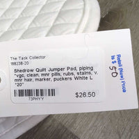 Quilt Jumper Pad, piping *vgc, clean, mnr pills, rubs, stains, v. mnr hair, marker, puckers

