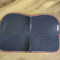 Quilt Jumper Pad, piping *vgc, clean, faded, mnr hair, rubs, pills, threads
