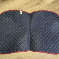 Quilt Jumper Pad, piping *vgc, clean, faded, mnr hair, rubs, pills, threads
