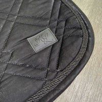 Satin Quilt Jumper Pad, 2x piping *vgc, clean, mnr hair, creases, v. mnr marker, rubs, threads
