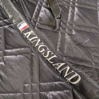 Satin Quilt Jumper Pad, 2x piping *vgc, clean, mnr hair, creases, v. mnr marker, rubs, threads
