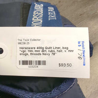 400g Quilt Liner, bag *vgc, film, mnr dirt, rubs, hair, v. mnr snags, threads
