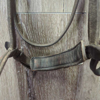 Monocrown Rsd/FS Padded Bridle, Buckles *gc, No Flash, clean, rubs, faded, peeling edge
