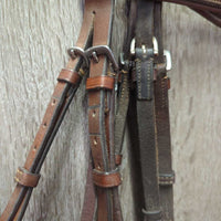 Monocrown Rsd/FS Padded Bridle, Buckles *gc, No Flash, clean, rubs, faded, peeling edge
