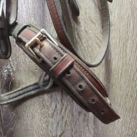 Monocrown Rsd/FS Padded Bridle, Buckles *gc, No Flash, clean, rubs, faded, peeling edge
