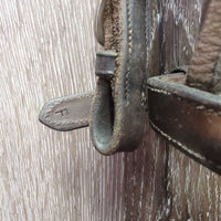Rsd/Padded FS Bridle, Buckles, HDR Browband *gc, clean, stains, mismatched, dents, edge scrapes, tight keeper
