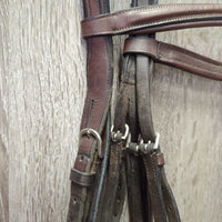 Rsd/Padded FS Bridle, Buckles, HDR Browband *gc, clean, stains, mismatched, dents, edge scrapes, tight keeper
