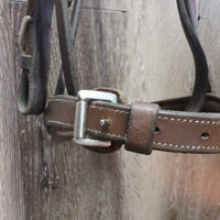 Rsd/Padded FS Bridle, Buckles, HDR Browband *gc, clean, stains, mismatched, dents, edge scrapes, tight keeper
