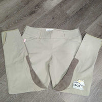 Euro Seat Breeches, side zip *vgc/gc, rubs, pills, seam puckers, seat: pulled seams, stretched/pulled, mnr faded & hairy velcro
