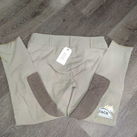 Euro Seat Breeches, side zip *vgc/gc, rubs, pills, seam puckers, seat: pulled seams, stretched/pulled, mnr faded & hairy velcro
