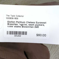 Euroseat Breeches *vgc/xc, seam puckers, v.mnr stains
