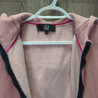 Hooded Sweatshirt Jacket, Zip *vgc, 0 hoodie string, mnr puckered waist seam & threads, faded?

