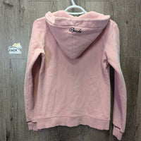 Hooded Sweatshirt Jacket, Zip *vgc, 0 hoodie string, mnr puckered waist seam & threads, faded?
