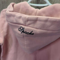 Hooded Sweatshirt Jacket, Zip *vgc, 0 hoodie string, mnr puckered waist seam & threads, faded?
