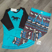 JUNIORS Pyjamas Set: Shirt & Pants *gc, hairy, mnr faded
