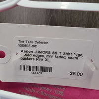 JUNIORS SS T Shirt *vgc, curled edges, mnr faded, seam puckers
