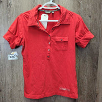 SS Shirt, 1/2 Snap Up *vgc, mnr hair, crackled logo, mnr faded, seam puckers
