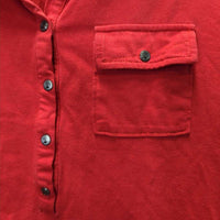 SS Shirt, 1/2 Snap Up *vgc, mnr hair, crackled logo, mnr faded, seam puckers
