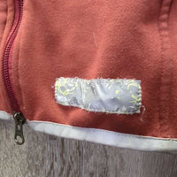 Fleece Jacket, zip *vgc, mnr curled edge, threads, peeled logo, seam puckers & faded, older?
