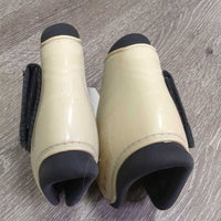 Hind Boots, velcro *gc, clean, residue, stains, scrapes, scuffs, hair
