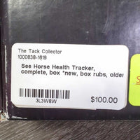 See Horse Health Tracker, complete, box *new, box rubs, older
