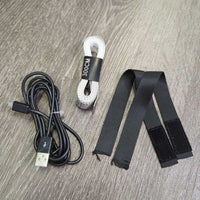 Horse Fit Bit - Exercise Recording tool, box, complete *CHARGES, Turns on, gc, hole in box, missing 1 of 4 nylon straps, dirty
