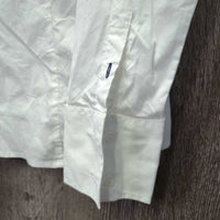 LS Show Shirt, Magnetic Collar *vgc, v.wrinkled, v.mnr stains?, loose button threads
