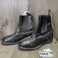 Pr Paddock Boots, Zips *gc, dirty, faded, pilly & hairy lining scratches, pilly inside, older
