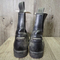 Pr Paddock Boots, Zips *gc, dirty, faded, pilly & hairy lining scratches, pilly inside, older
