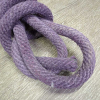 Stiff Nylon Lead Rope *gc/fair, rubs, faded, hairy, frays, stains
