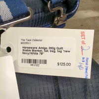 350g Quilt Stable Blanket, tail, bag, tag *new
