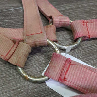 Hvy Stiff Nylon Halter *gc/fair, stains, faded, rubs, scrapes, frays, rusty
