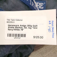 350g Quilt Stable Blanket, tail, tag *new
