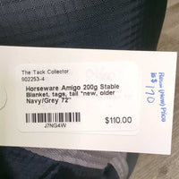 200g Stable Blanket, tags, tail *new, older
