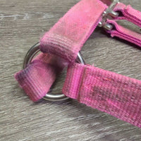 Hvy Thick Nylon Halter *gc, dirty, stains, rubs, faded
