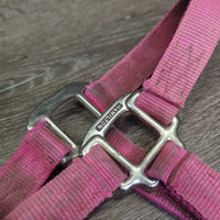 Hvy Thick Nylon Halter *gc, dirty, stains, rubs, faded
