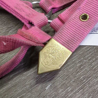 Hvy Thick Nylon Halter *gc, dirty, stains, rubs, faded

