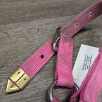 Hvy Thick Nylon Halter *gc, dirty, stains, rubs, faded
