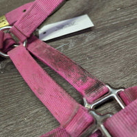 Hvy Thick Nylon Halter *gc, dirty, stains, rubs, faded

