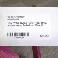 Hvy Thick Nylon Halter *gc, dirty, stains, rubs, faded
