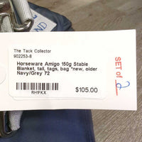 150g Stable Blanket, tail, tags, bag *new, older
