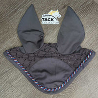 Ear Bonnet Fly Veil, Piping, tag *new
