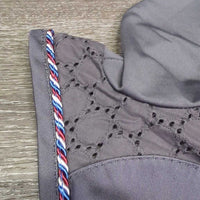 Ear Bonnet Fly Veil, Piping, tag *new
