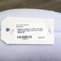 Pr Pillow No Bow Leg Quilts, bag *new, mnr stains
