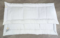 Pr Pillow Leg Quilts, bag *new
