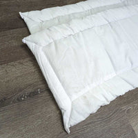 Pr Pillow Leg Quilts, bag *new
