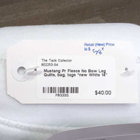 Pr Fleece No Bow Leg Quilts, bag, tags *new
