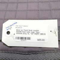 Quilt Jumper Saddle Pad, tabs, tags *new, threads
